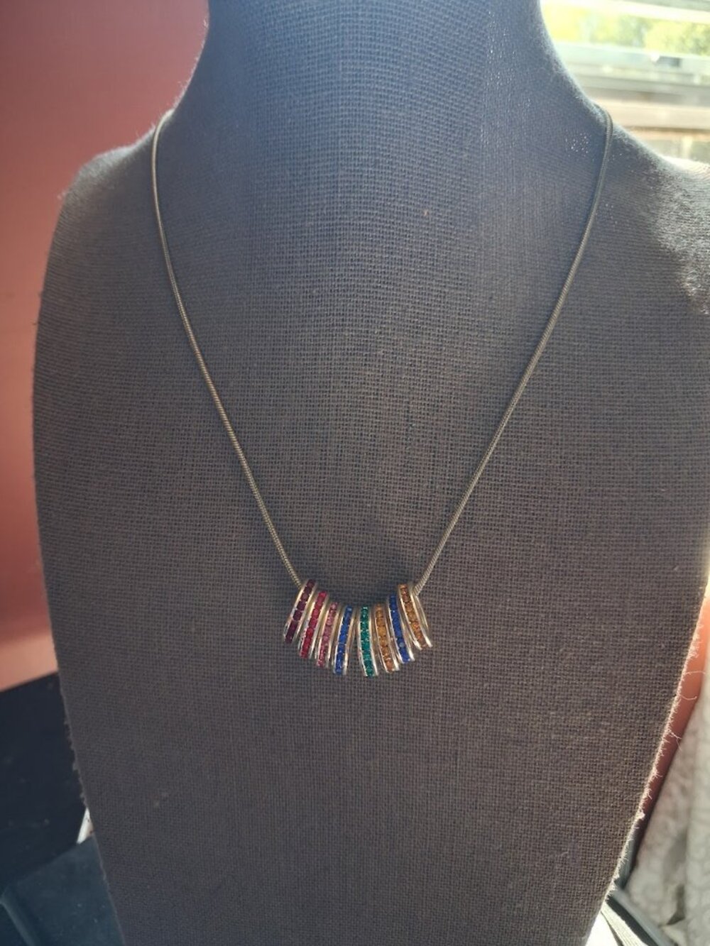 Unusual 15 inch charm necklace
